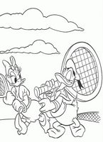 kolorowanki Kaczor Donald i Daisy - malowanka do wydruku numer  37